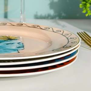 Assiette <span class=keywords><strong>en</strong></span> céramique Sea God, mug, autocollants créatifs, vaisselle occidentale, tasse de couple, décoration de la maison, vaisselle, coffret cadeau premium - Product Image 4