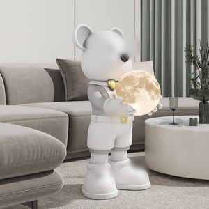 ใหม่รุนแรงหมีกอดโคมไฟดวงจันทร์ Landing เครื่องประดับห้องนั่งเล่นห้องนอนโต๊ะข้างเตียงใหม่บ้านเครื่องประดับของขวัญ - Product Image 5