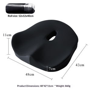Extra Large Memory Cotton Seat <b>Cushion</b> for Home Use Relief with Waist Hip Sciatica Support for Long Sitting - Product Image 5