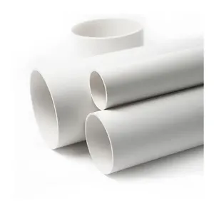 Materias primas limpias de alta calidad, tubo de drenaje de plástico Upvc de 160mm de diámetro, tubo de Pvc 3,5