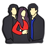Personnages de films européens et américains Vampire Diaries Charms de chaussures Baskets Décorations Pins PVC Shoe Bracelet Accessoires pour sabots