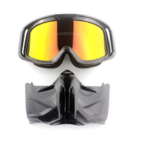 Lunettes de motocross teintées pour hommes Lunettes de moto avec masque