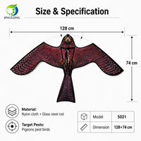 Cerf-volant effaroucheur d'oiseaux Flying Hawk, répulsif et dissuasif pour pigeons, jardin, verger, ferme, lutte antiparasitaire