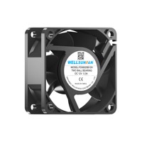 Ventilateur de refroidissement WELLSUNFAN à roulement à billes, sans balais, PWM 5V, pour tour PC, dissipateur thermique Intel LGA CPU, refroidisseur liquide AIO, ventilation de siège de voiture