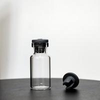 Flacon de peptides LINUO avec bouchon et opercule, flacon stérile tubulaire en verre transparent ambré, verre borosilicate neutre, verre borosilicate à faible teneur en bor, flacon de 3 ml