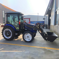 Traktor Pertanian Mini 80 Tenaga Kuda 4WD Bertenaga Diesel dengan PTO Hidrolik
