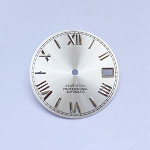 NH35 series Arabic numeral solar pattern text new accessory, 28.5mm stainless steel <b>case</b>, NH35 movement - Product Image 3