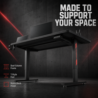 Bureau électrique réglable en hauteur AOR, petit bureau assis-debout, bureau d'ordinateur pour télétravail, moteur simple, vente en gros usine