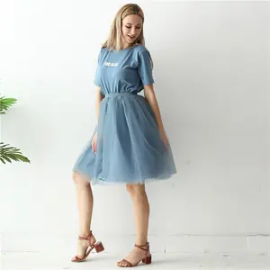 <span class=keywords><strong>Gonna</strong></span> a 5 Strati 65cm Moda Donna Gonne in Tulle Plissettate Vita Alta Tutu Midi <span class=keywords><strong>Gonna</strong></span> a Rete Vaporosa Lolita - Product Image 5