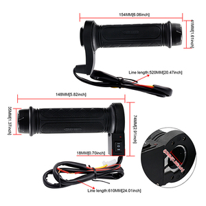 Poignée chauffante électrique pour moto 22mm, poignée chauffante à 3 vitesses, accessoires de système de carrosserie à poignées chaudes - Product Image 5