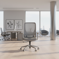 Chaise de bureau ergonomique de direction avec dossier haut et support lombaire en mousse à mémoire de forme - Base pivotante réglable