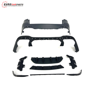 Mise à niveau de la classe GLC GLC <span class=keywords><strong>63</strong></span>, ensemble complet d'accessoires de voiture Faceflit, Kit de carrosserie, diffuseur arrière de pare-chocs X/<span class=keywords><strong>C</strong></span> 253 avec Grille lumineuse pour la classe GLC - Product Image 5