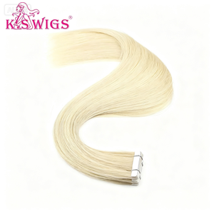 ผมต่อแบบเทปตรง Remy Virgin Cuticle Aligned  สำหรับต่อผมด้วยกาว Walker สำหรับร้านเสริมสวยมืออาชีพ ขายส่ง - Product Image 4