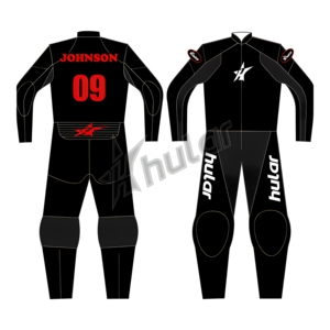 Traje de cuero de carreras de arrastre de motocicleta personalizado para hombre, técnicas impresas para carreras de invierno y verano - Product Image 1