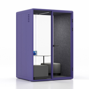 Cabina Acústica Moderna de Acero para Coworking, Aislamiento Acústico, Cabina Telefónica Insonorizada, Cabina de Oficina con 100% de Aislamiento Acústico para Reuniones Silenciosas - Product Image 3