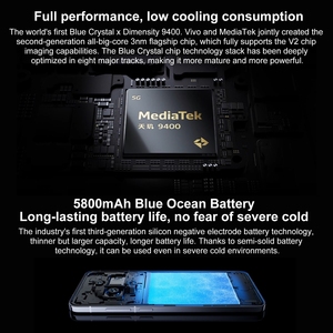 โทรศัพท์สมาร์ทโฟน <span class=keywords><strong>VIVO</strong></span> X200ของแท้ปลดล็อคด้วยลายนิ้วมือ16GB + 512GB 6.67นิ้ว5G แบตเตอรี่5800mAh - Product Image 4