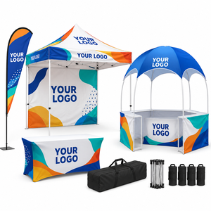 Housse de table ajustée personnalisée avec logo, impression numérique sur polyester, housses de table publicitaires ajustées pour stands de exposition - Product Image 2