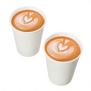แก้วกาแฟกระดาษแบบใช้แล้วทิ้งขนาด 12 ออนซ์ [แพ็ค 300 ใบ] แก้วกาแฟร้อนสีขาวขนาด 12 ออนซ์ ดีไซน์หนาพิเศษสำหรับร้านกาแฟ บิสโทร งานปาร์ตี้ - Product Image 1