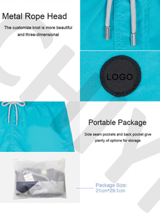 Stampa personalizzata 4 vie tratto riciclato spiaggia da uomo breve per il caldo strisce da uomo pantaloncini da surf - Product Image 5