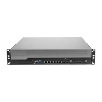 6 LAN 1GbE 4 SFP 10GbE 2U rak dudukan Firewall alat Intel C612 Xeon E5 V3/V4 keamanan jaringan PC Industri
