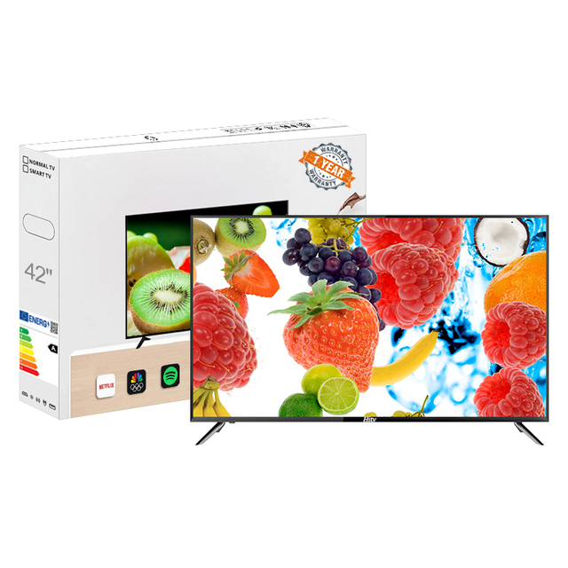 Custom Tv 42 Inch Flat Screen Ultra HD LED Tv Television 43 50 55 65 75 85 Inch 4K Smart Tv