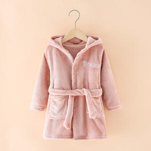 Su misura bambino ragazzi ragazze stampato accappatoio flanella accappatoio inverno accappatoio per <span class=keywords><strong>la</strong></span> notte - Product Image 5