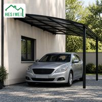 Store banne latérale HESIWEI pour pergola à lames en aluminium, écran zippé pour l'extérieur, protection de l'intimité