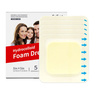 Apósito Hidrocoloide Ultrafino y Estéril, Autoadhesivo, Impermeable, Altamente Absorbente, Parche de 10x10cm para el Cuidado de Úlceras por Presión y Ampollas - Product Image 1