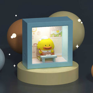 ICARERFAMILYスモールナイトライトラグジュアリースタイル漫画ミニかわいいナイトライトLEDムードランプ睡眠モーションセンサーナイトライト用 - Product Image 3