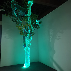 <strong>Light</strong> up IP65 Water-Resistant Fiber <strong>Optic</strong> Mesh 0.75mm X 105pcs LED Plastic Optical <strong>Fibre</strong> Lighting for Outdoor Tree Decoration - Product Image 5