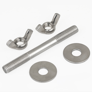 Tuercas y Pernos de Titanio de Acero al Carbono de Alta Resistencia DIN975 DIN976, Perno de Tierra con 2 Tuercas Reforzadas - Product Image 1