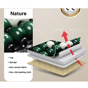 Xiangtaขายร้อน 2023 รถอุปกรณ์ตกแต่งภายในไม้ไผ่เบาะหนังOriginal Customไม้ลูกปัดฝาครอบที่นั่ง - Product Image 5