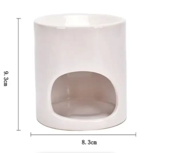 Castiçal de cerâmica de sublimação branca elegante lanterna ou jarra para decoração de casa