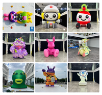 Mascotte gonflable publicitaire personnalisée en forme d'œuf, personnage de dessin animé en peluche sur le thème de la fête des œufs