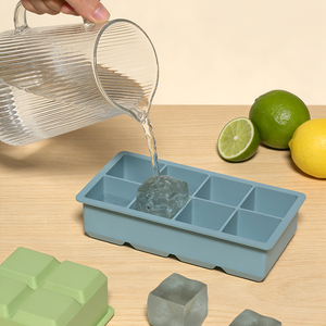 <span class=keywords><strong>Bac</strong></span> à glaçons en silicone souple, plusieurs tailles et couleurs, glaçons faciles à démouler, antiadhésif, congélation rapide pour les boissons d'été - Product Image 4