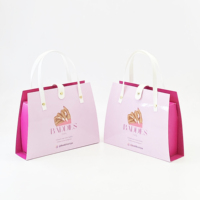 Boîte d'emballage rigide en papier de luxe personnalisée pour vernis à ongles, huile et maquillage, sac fourre-tout écologique fait main avec poignée