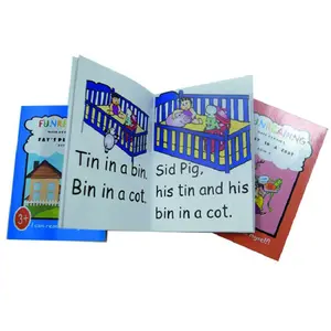 Personalizado de alta calidad, precio barato, servicio de impresión de libros, libros de cuentos en inglés para niños