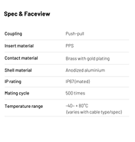 تجميعة كابلات WEIPU SA6 IP67 أصلية مخصصة، 2-5 دبابيس، سلك مطلي بالذهب، IPC-620 OEM، حد أدنى منخفض للطلب للاستخدامات الطبية والاختبارات