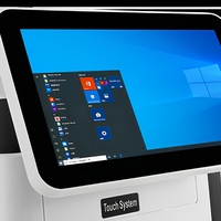 Système de point de vente tout-en-un avec écran double 15,6 pouces sous Windows, caisse enregistreuse