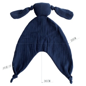 Couverture de sécurité en coton pour bébé, couverture en mousseline pour nourrisson, lapin apaisant pour le sommeil du bébé, <span class=keywords><strong>doudou</strong></span> pour bébé - Product Image 5