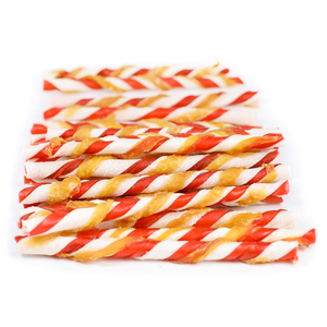 Snacks de Hueso Crudo con Alto Contenido de Proteínas, Hueso Crudo Enrollado en Pollo de 5 Pulgadas, Ayuda a Limpiar los Dientes, Golosinas para Perros, 100 g/bolsa, Alimento Masticable para Mascotas - Product Image 4
