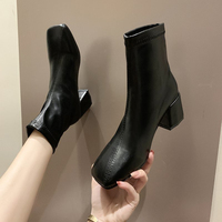 HANO 2022 nouveautés noir blanc femmes bottes en cuir souple moderne Sexy marques célèbres bottes plein blanc talon bottes