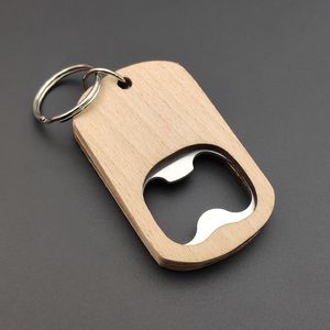 Bán Buôn Số Lượng Lớn Biểu Tượng Tùy Chỉnh Bằng Gỗ Keychain Mở Chai Phong Cách Hiện Đại Trống Gỗ Móc Chìa Khóa Cho Món Quà Làm Bằng Tre - Product Image 3
