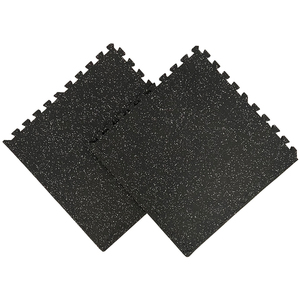 Dalles de <span class=keywords><strong>sol</strong></span> en mousse EVA avec revêtement en <span class=keywords><strong>caoutchouc</strong></span> anti-impact HORIZON Noir, épaisseur 12-20 mm, pour équipement de gym à domicile, <span class=keywords><strong>garage</strong></span> - Product Image 5