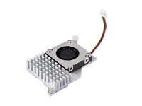 Enfriador Activo Oficial para Raspberry Pi 5, Ventilador con Control de Temperatura, Disipador de Calor de Aluminio, con Cinta Térmica