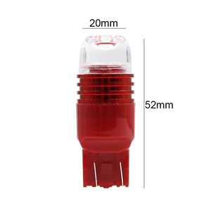 Luces direccionales para automóvil, luces traseras, luces intermitentes T20 de alto brillo y alta potencia, luces laterales, 12V, rojo. - Product Image 5