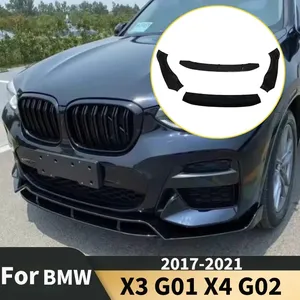 ชุดแต่ง M Sport สำหรับ X3 G01 X4 G02 M40i M40d ปี 2017-2021 ชุดแต่งกันชนหน้า 4 ชิ้น สปอยเลอร์ลิ้นล่าง ดิฟฟิวเซอร์ บอดี้คิท - Product Image 1