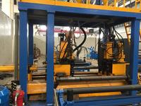 Ligne de production automatique de poutres en H horizontales avec assemblage SAW et ensemble complet de soudage à double fil inversé