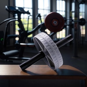 Voyage Ab Roller <span class=keywords><strong>Pliable</strong></span> Double Roue Conception <span class=keywords><strong>Léger</strong></span> Avec Sac De Transport pour On-The-Go Core Strength Exercise AB Roller - Product Image 3