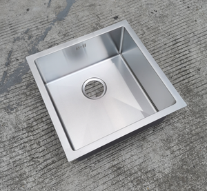 Petite conception d'Undermount d'évier de cuisine simple nano fait main de cuvette d'acier inoxydable - Product Image 4